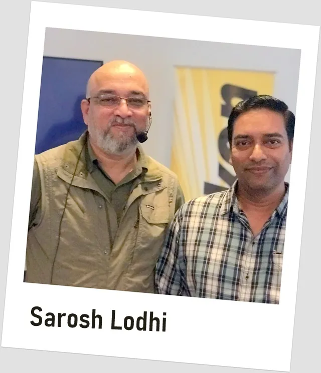 With Sarosh Lodhi